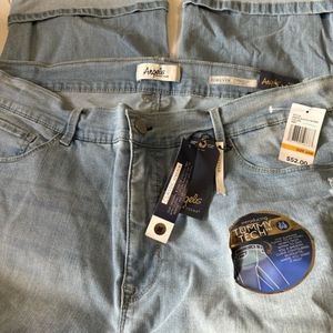 Angels Forever Young straight crop jeans size 24w